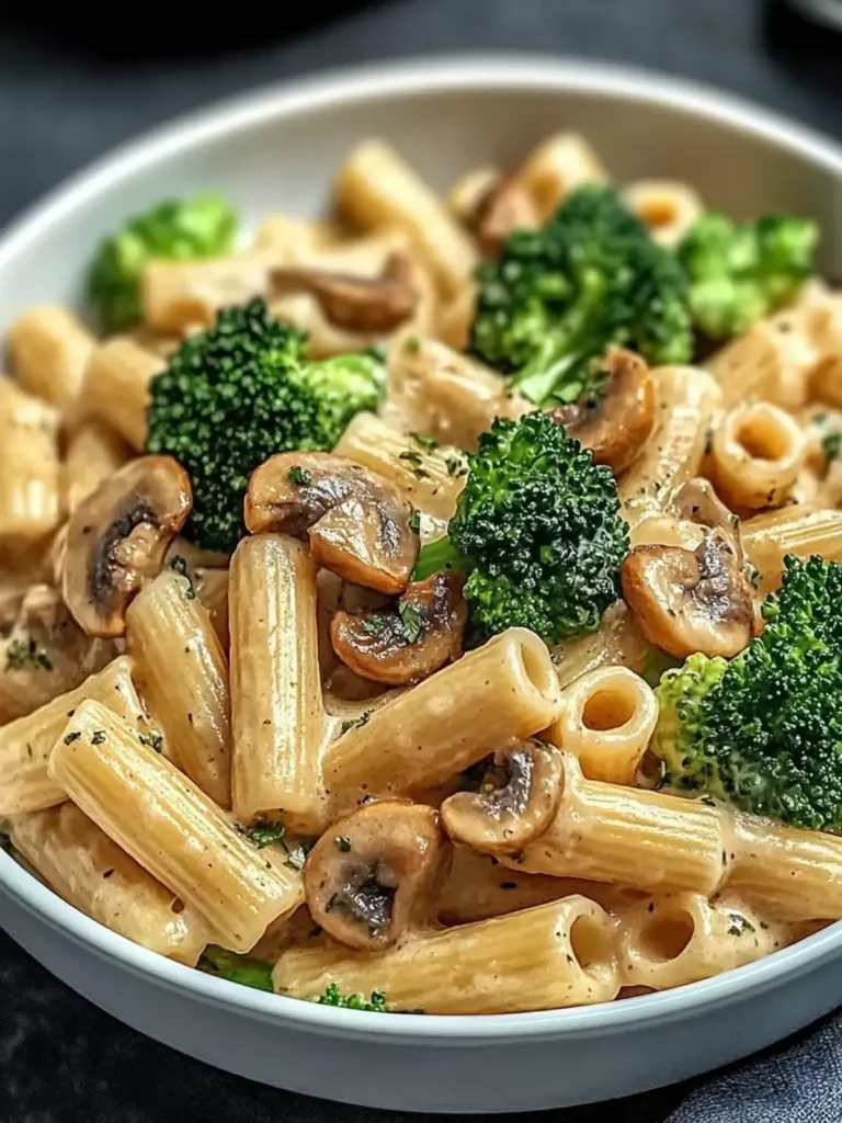 Vegane Pilz Brokkoli Pasta