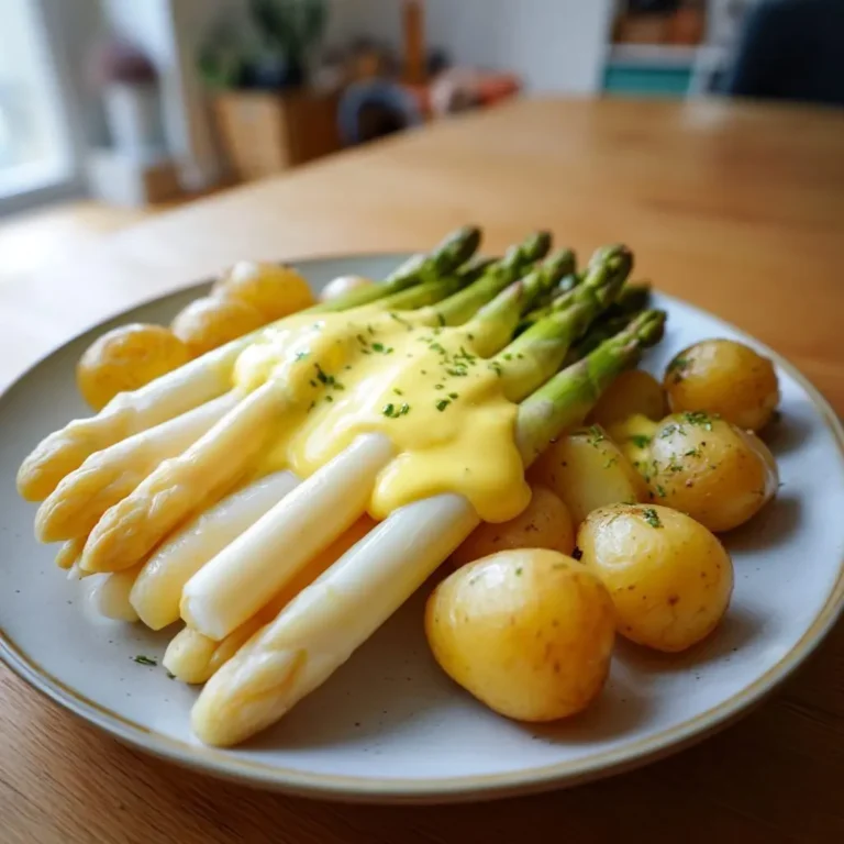 Vegane Sauce Hollandaise Spargel