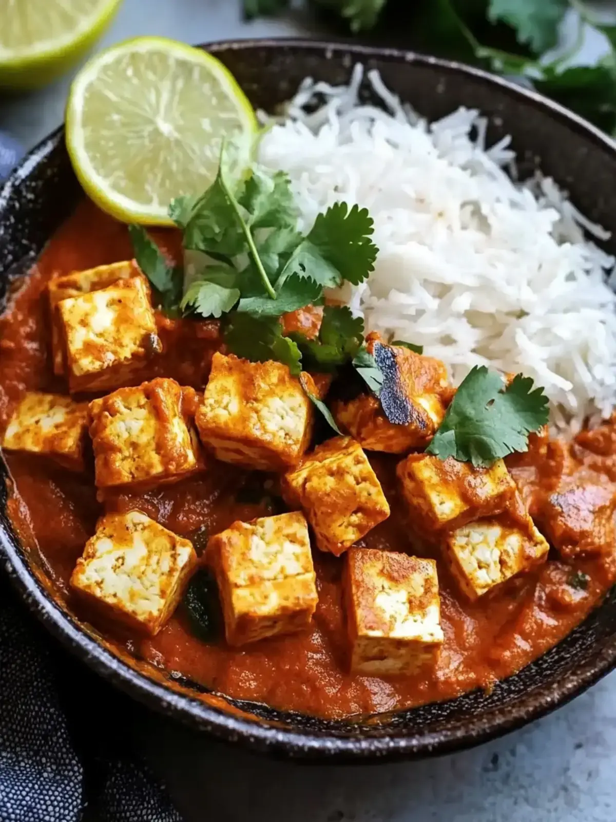 Veganes Tofu Tikka Masala