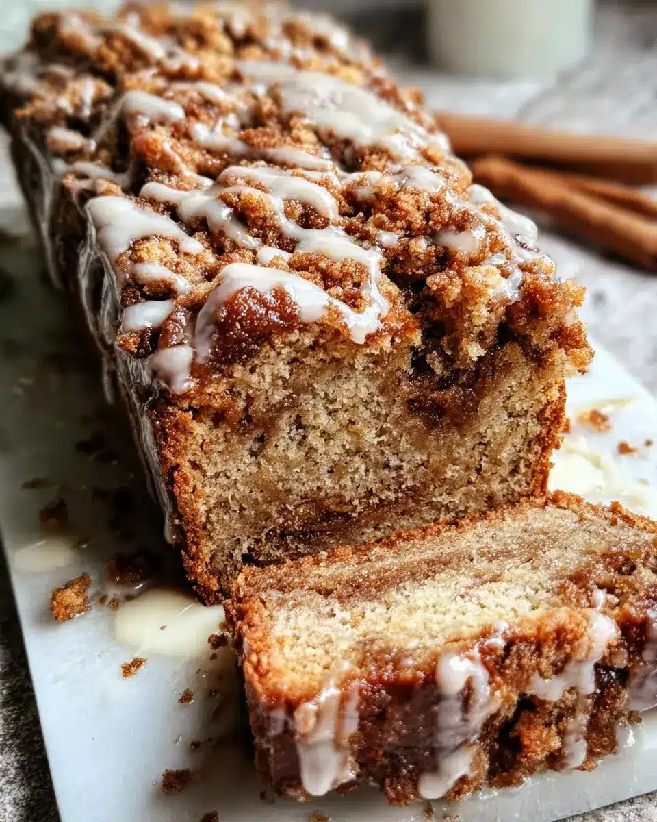 Veganes Zimt Strudel Bananenbrot mit Zimt Streusel
