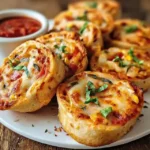 Vegetarische Pizzabrötchen