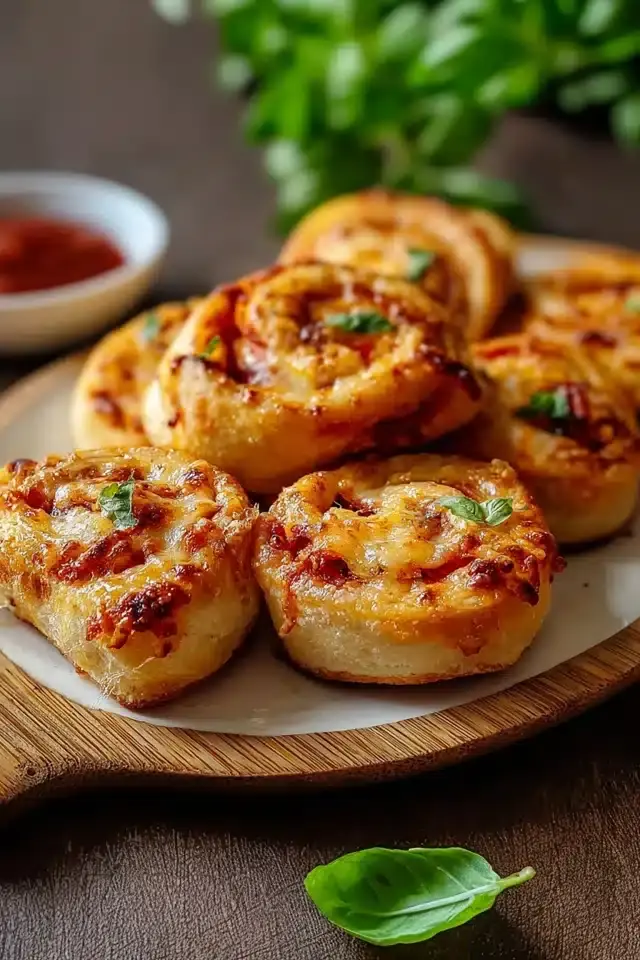 Vegetarische Pizzabrötchen