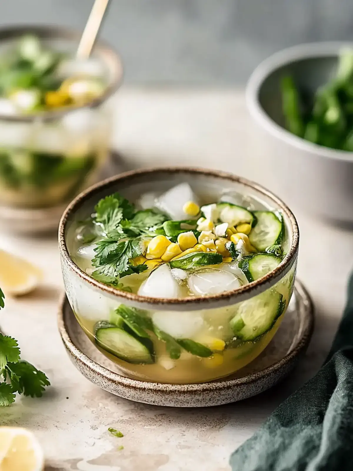 Warme Asiatische Spargel-Suppe