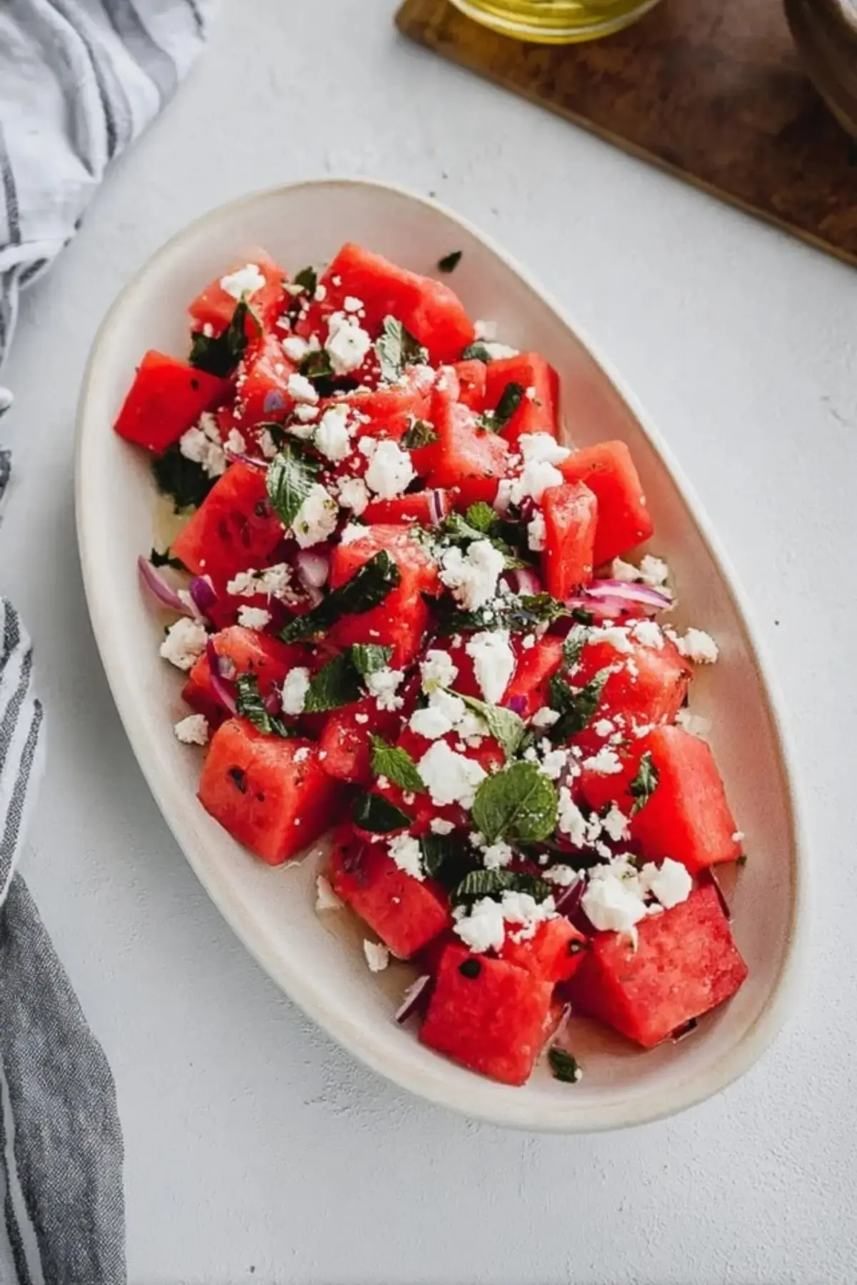 Wassermelone Feta Salat