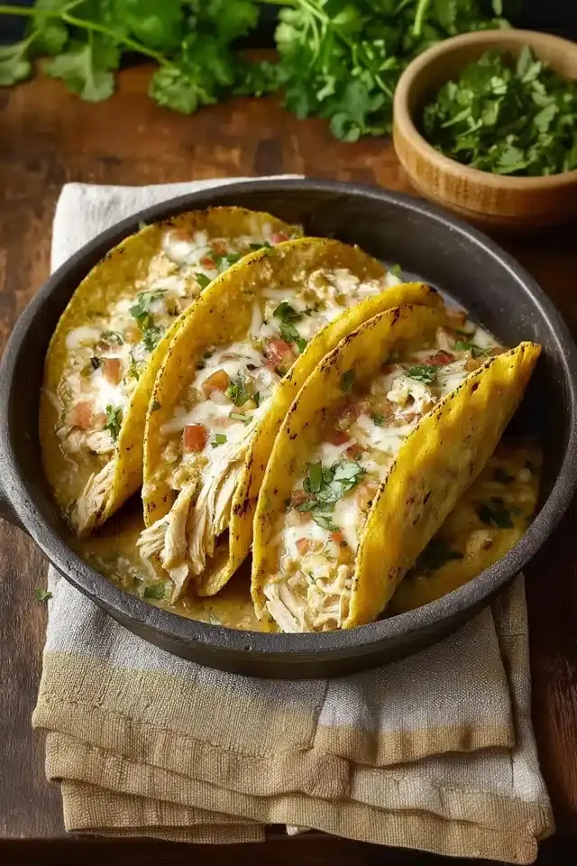White Chicken Chili Tacos