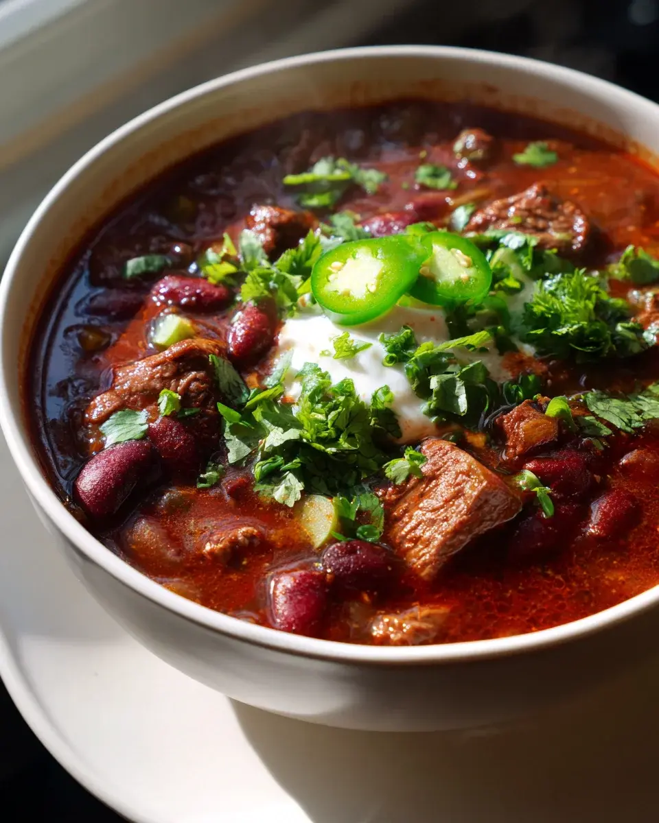Würzige Chili Con Carne Suppe