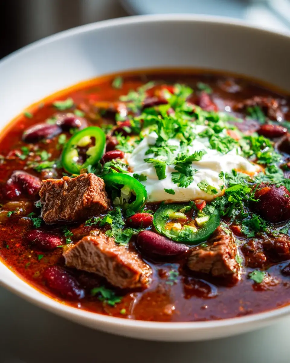 Würzige Chili Con Carne Suppe