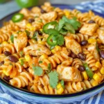 Würziger Hähnchen-Enchilada-Pasta-Salat