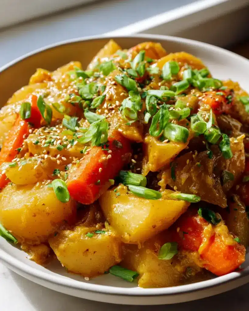 Würziges Japanisches Curry mit Kartoffeln und Karotten