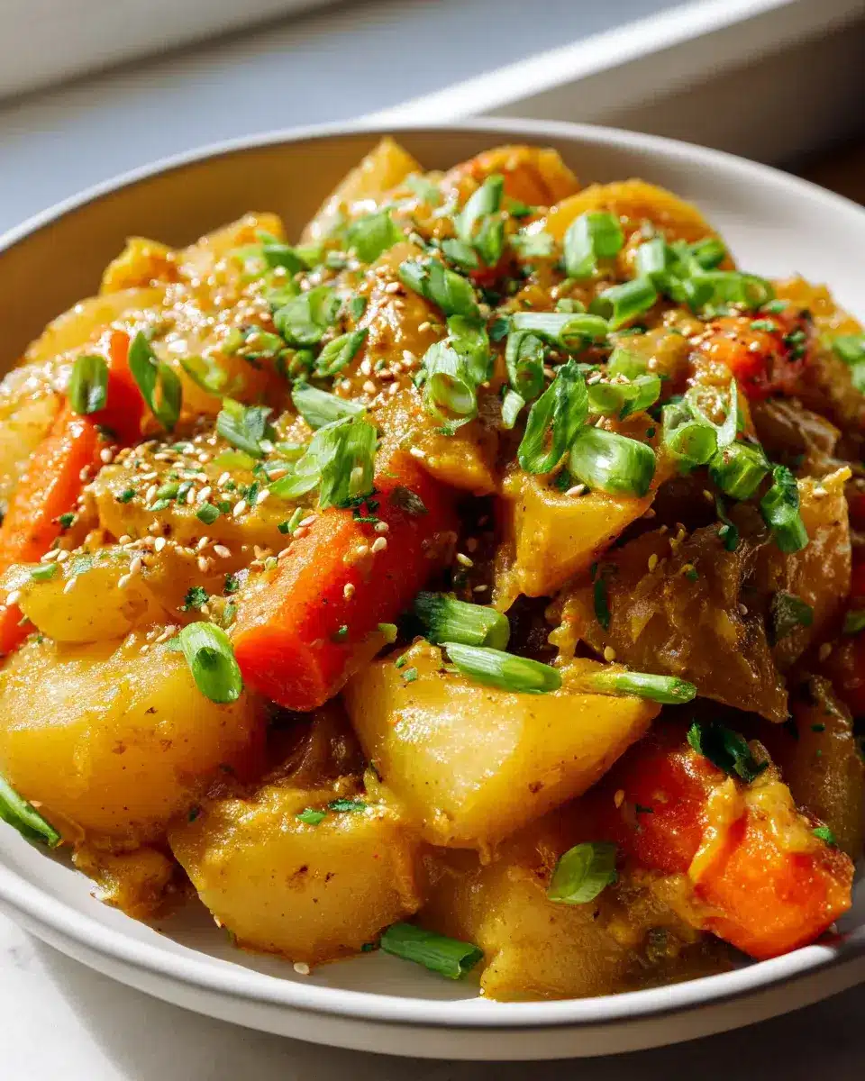 Würziges Japanisches Curry mit Kartoffeln und Karotten