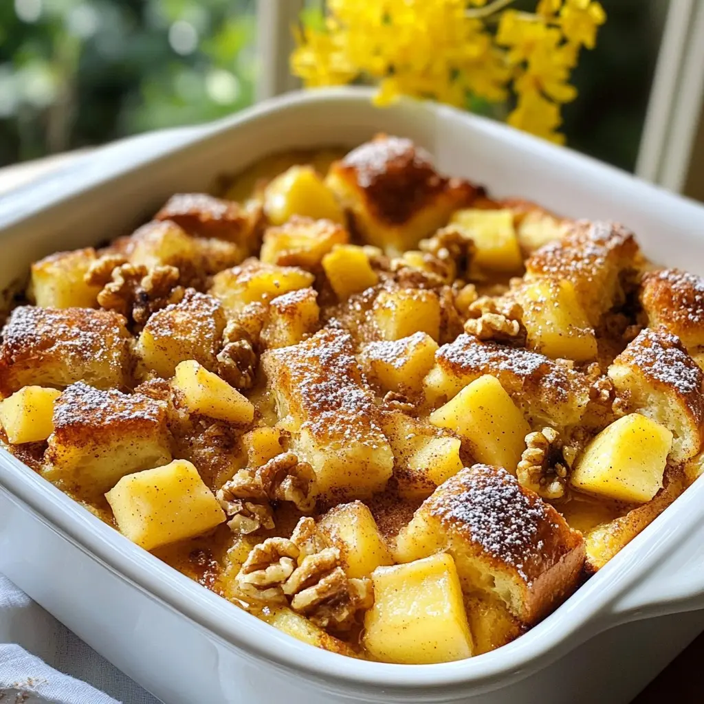 Zimt Apfel French Toast Auflauf