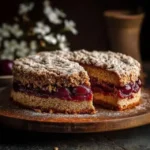 Zimtkuchen mit Pflaumenfyllung