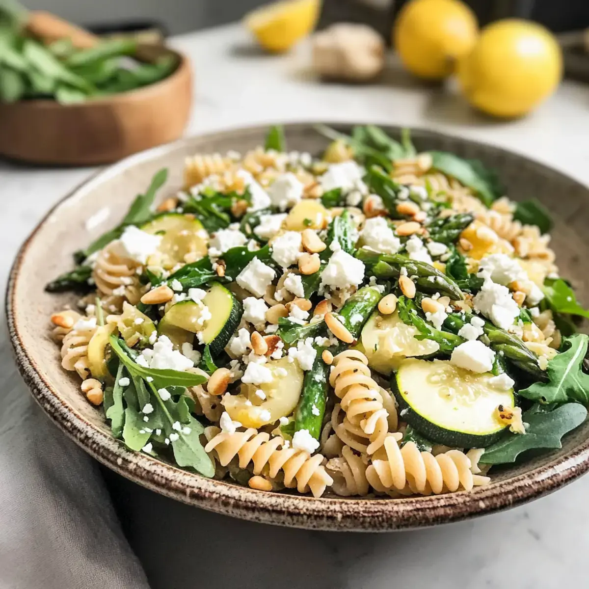 Zitronen-Frühling-Pasta-Salat: Ein leichtes, köstliches Rezept 2 Zitronen-Frühling-Pasta-Salat