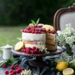 Zitronen Himbeer Torte
