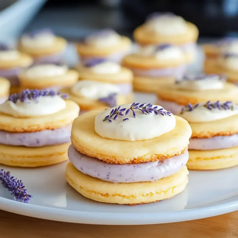 Zitronen Lavendel Sandwichkekse