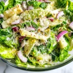 Zitronen Parmesan Salat aus Kopfsalat