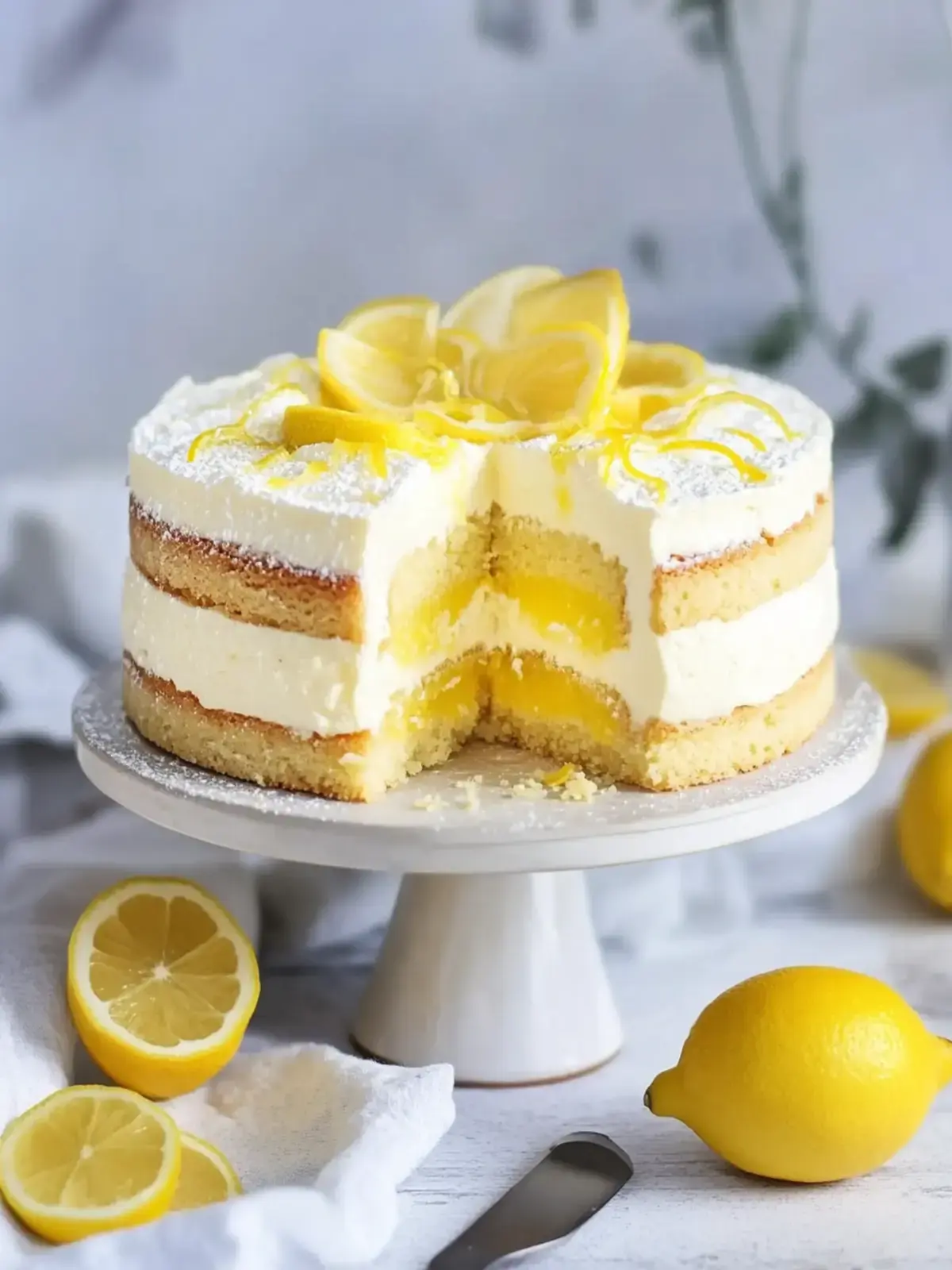 Zitronencreme Torte Lemon Curd