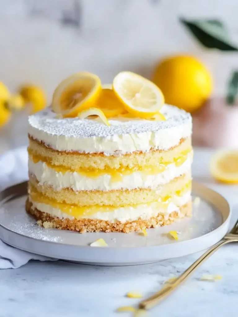 Zitronencreme Torte Lemon Curd