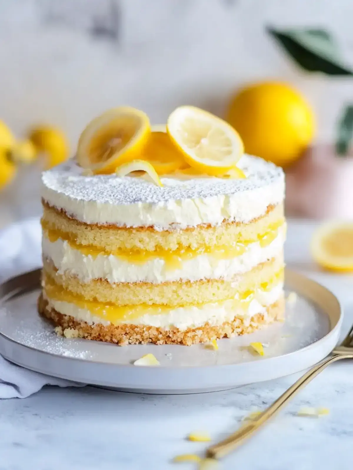 Zitronencreme Torte Lemon Curd