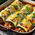 Zucchini Enchilada Roll Ups