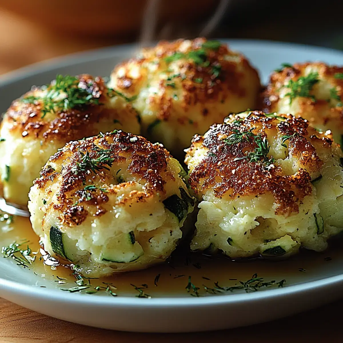 Zucchini Feta Bällchen