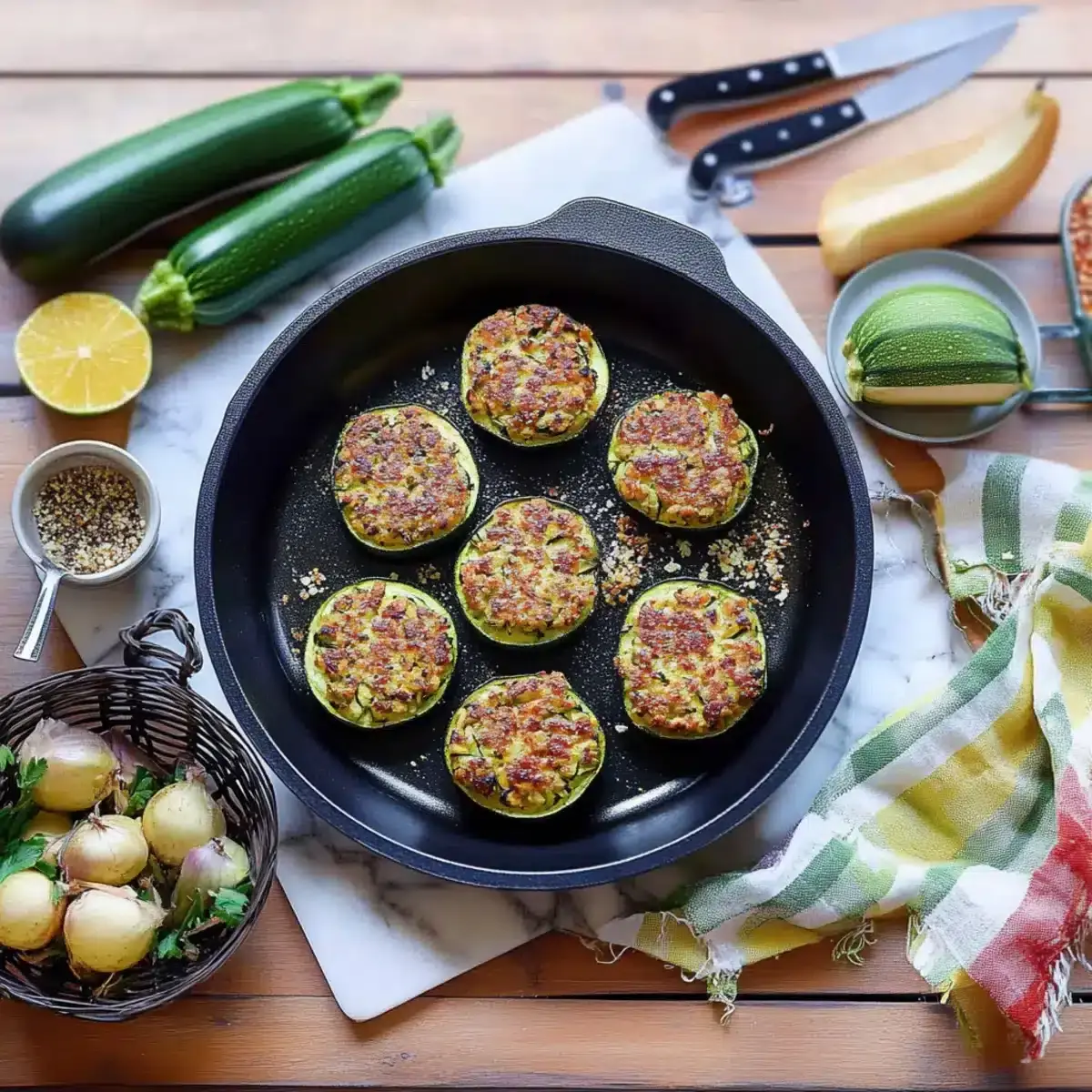 Zucchini Käse Puffer