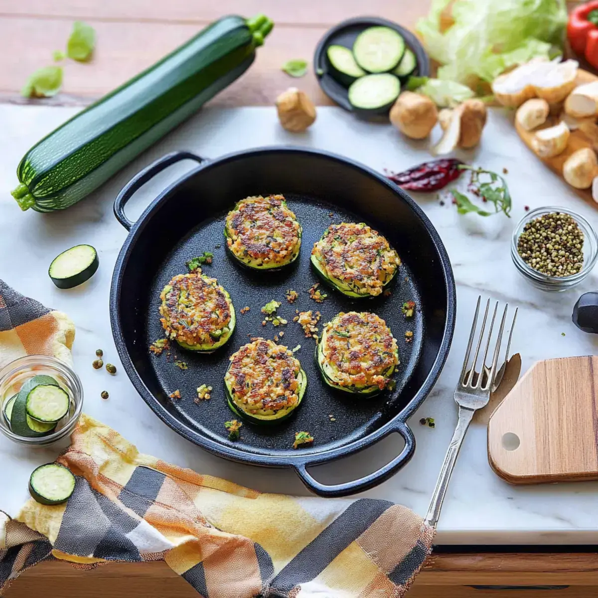 Zucchini Käse Puffer