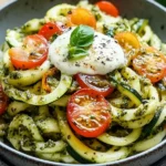 Zucchini-Nudeln mit Pesto