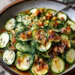 Zucchini und Bohnen Pfannengericht mit Erdnussbutter
