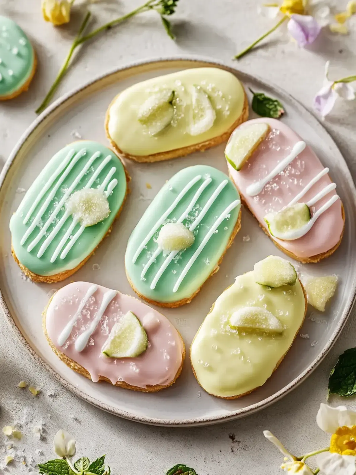 Zuckerplätzchen in Eiform