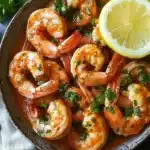 Zugedeckte Cajun Garnelen