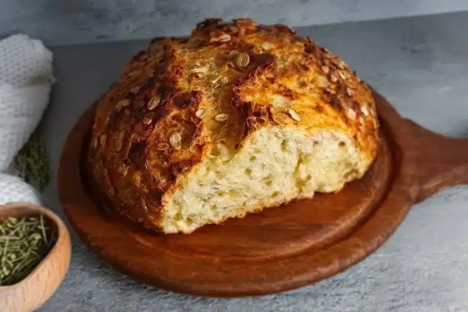 Zwiebel-Quarkbrot ohne Hefe