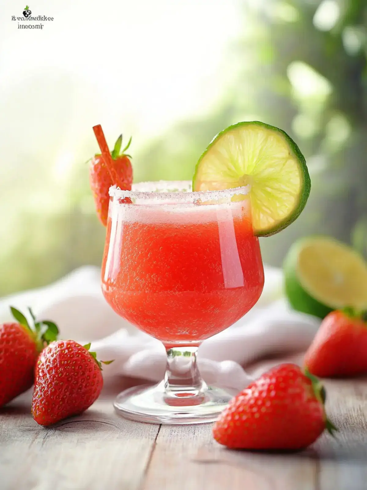 alkoholfreier Erdbeer-Margarita-Mocktail