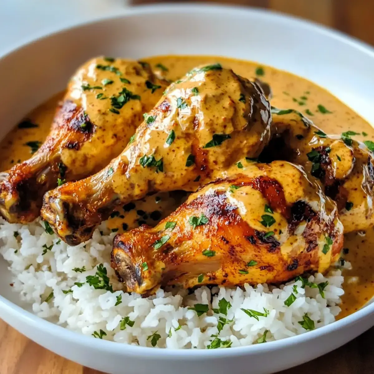 cremige Paprika-Hühnchenbeine