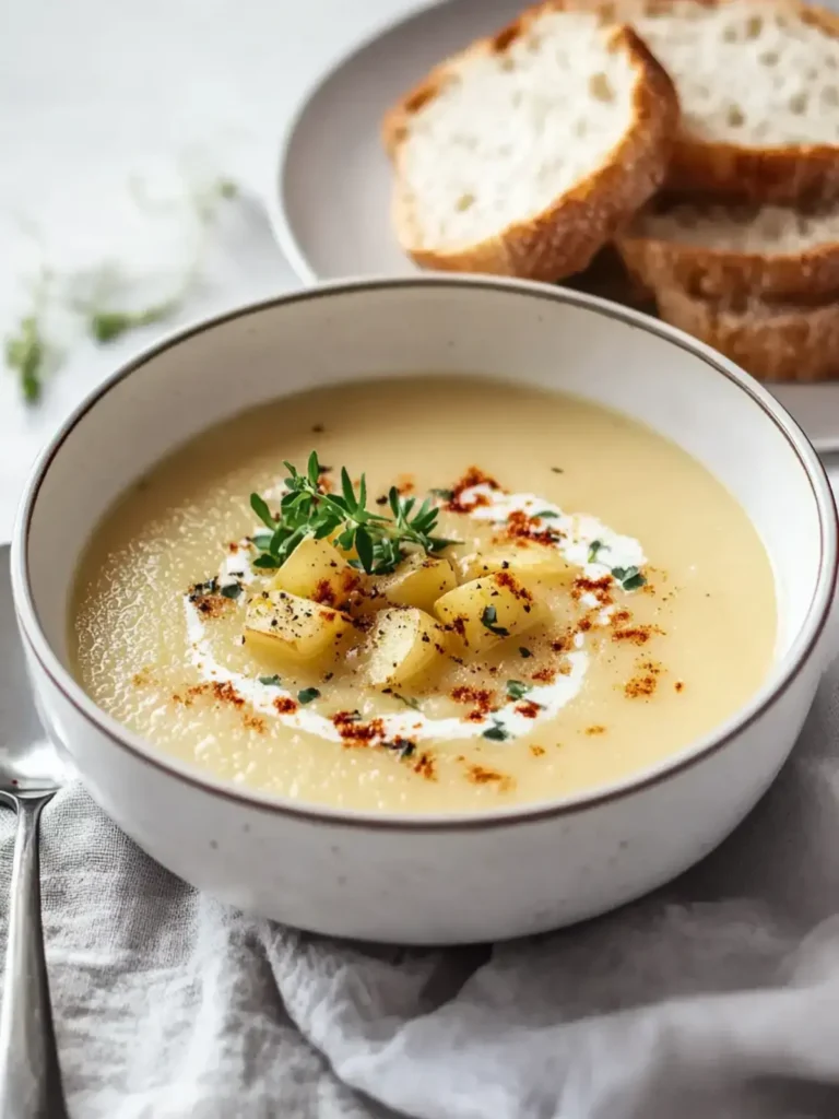 cremige blumenkohl kartoffelsuppe