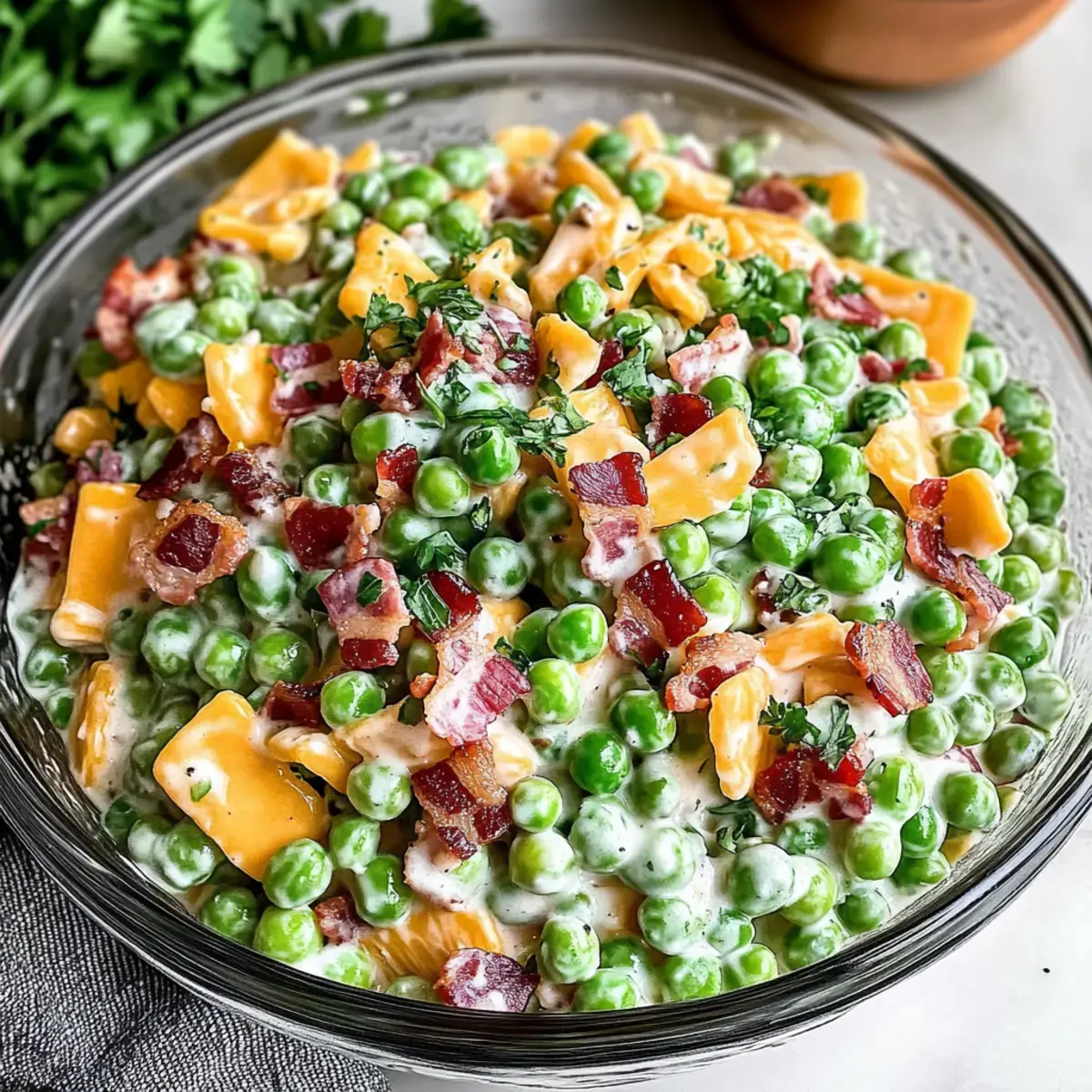 cremiger erbsensalat