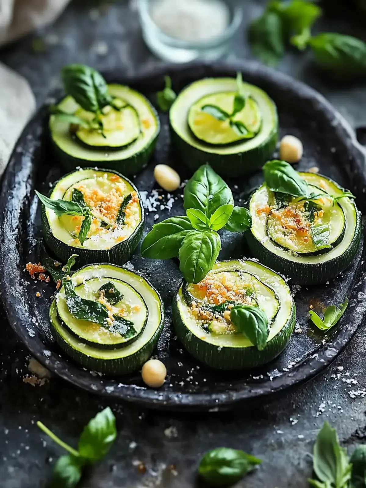 gefüllte Zucchini Mini Bissen