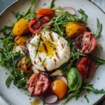 gegrillter Nektarinen Burrata Salat