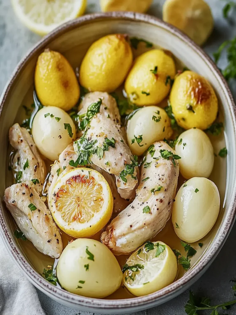 Gesunde Zitronen-Knoblauch-Hühnchen-Mahlzeit-Prep-Schalen