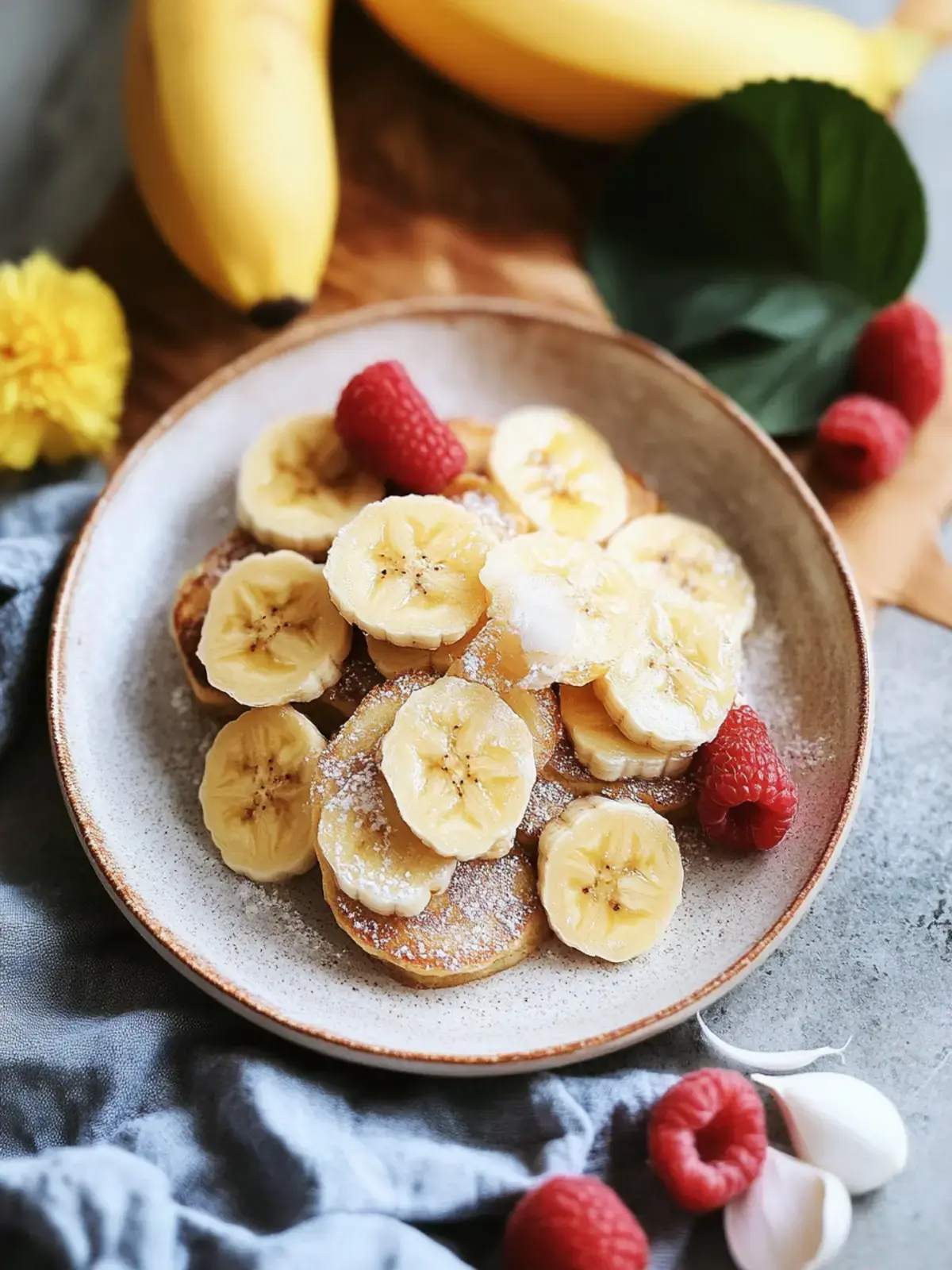 glutenfreie Bananenpfannkuchenbissen