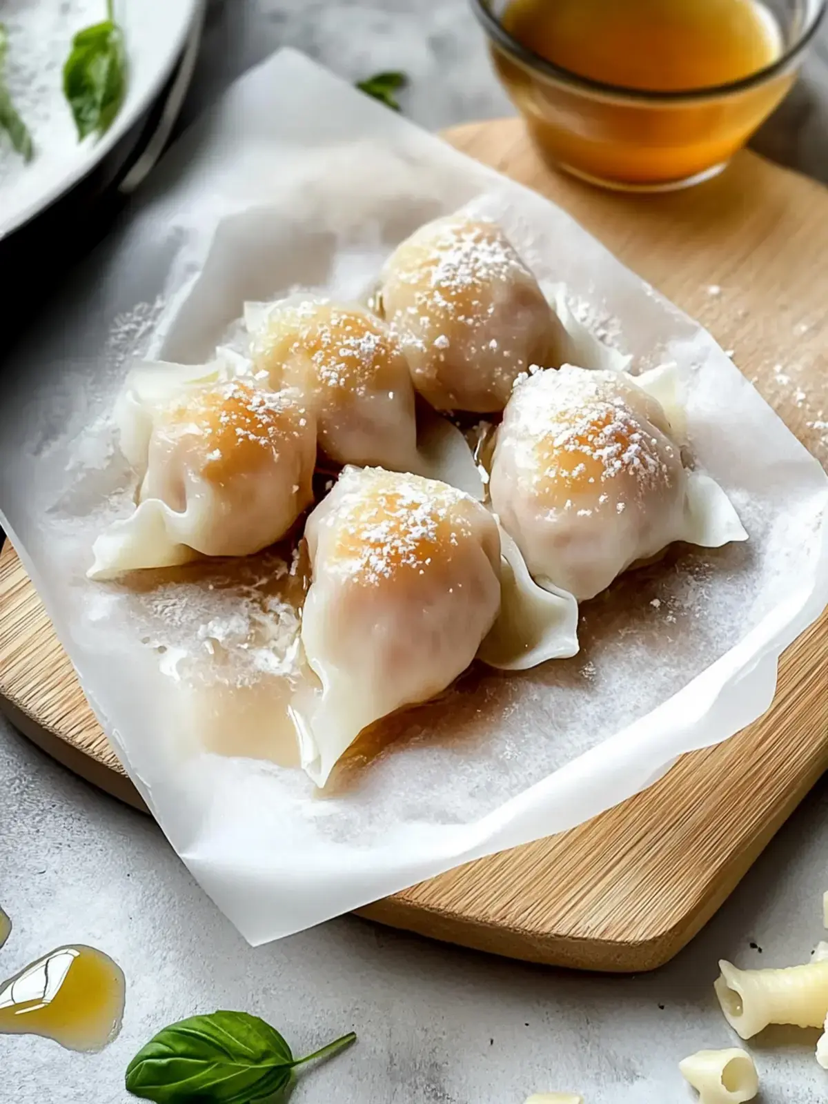 hausgemachte gedämpfte Teigtaschen
