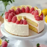 hausgemachter Erdbeerkuchen mit Zitronencreme