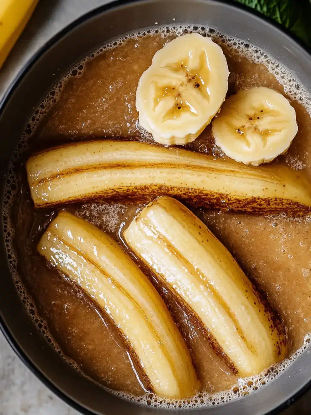 karamellisierte bananen