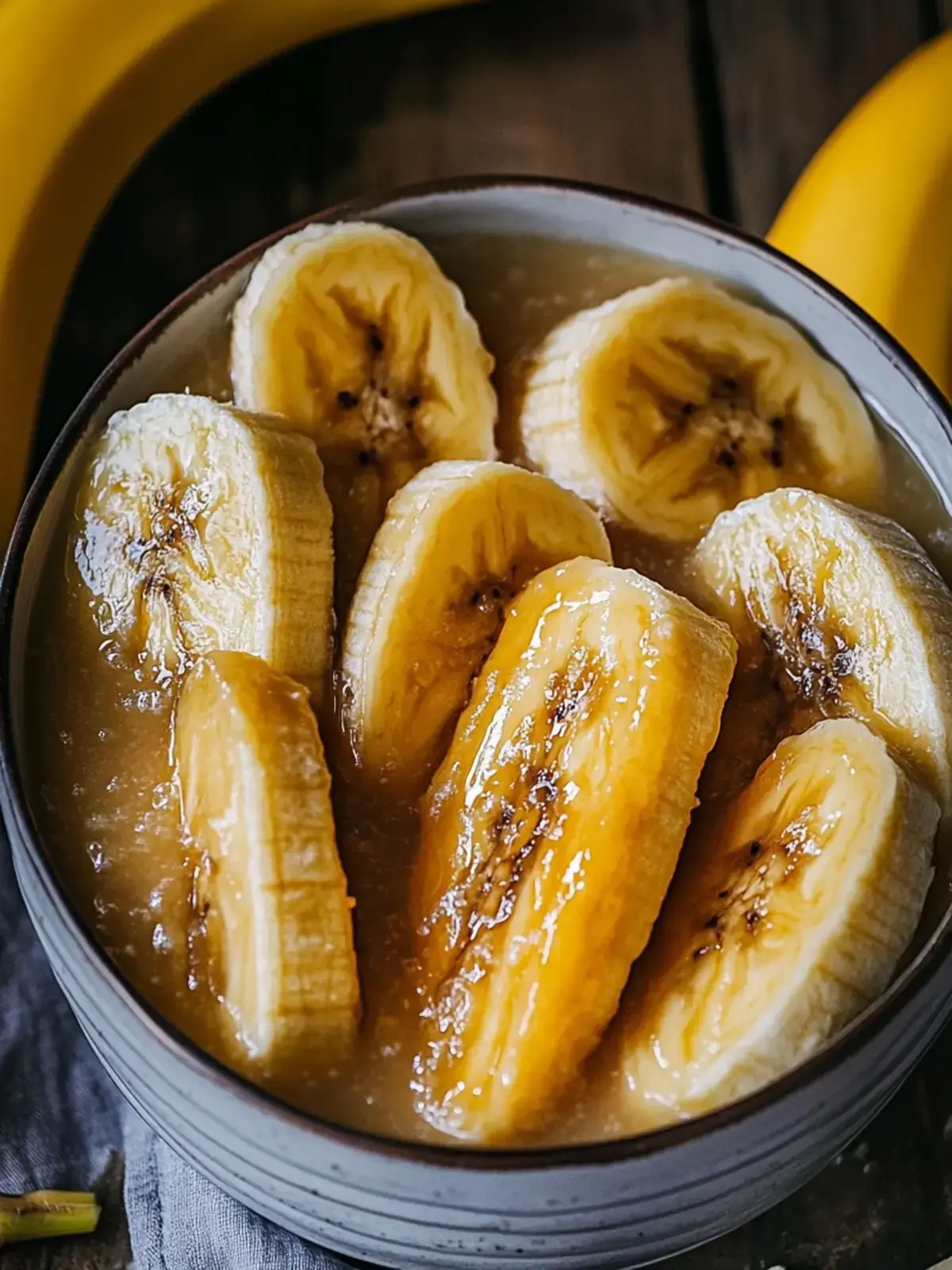 karamellisierte bananen