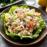 klassischer cremiger Krabben-Salat
