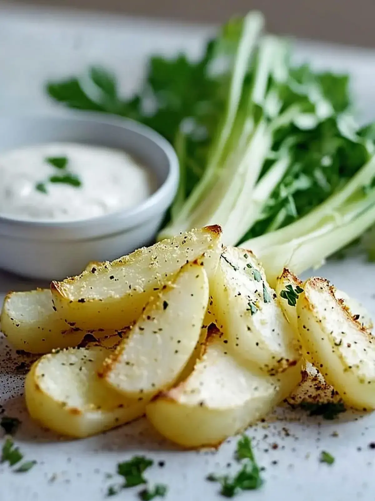 knusprige Kohlrabi Pommes