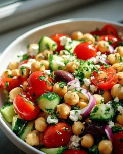 Mediterraner Kichererbsen Salat