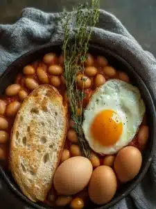Spanische Bohnen und Eier – Nahrhaftes Frühstück für alle