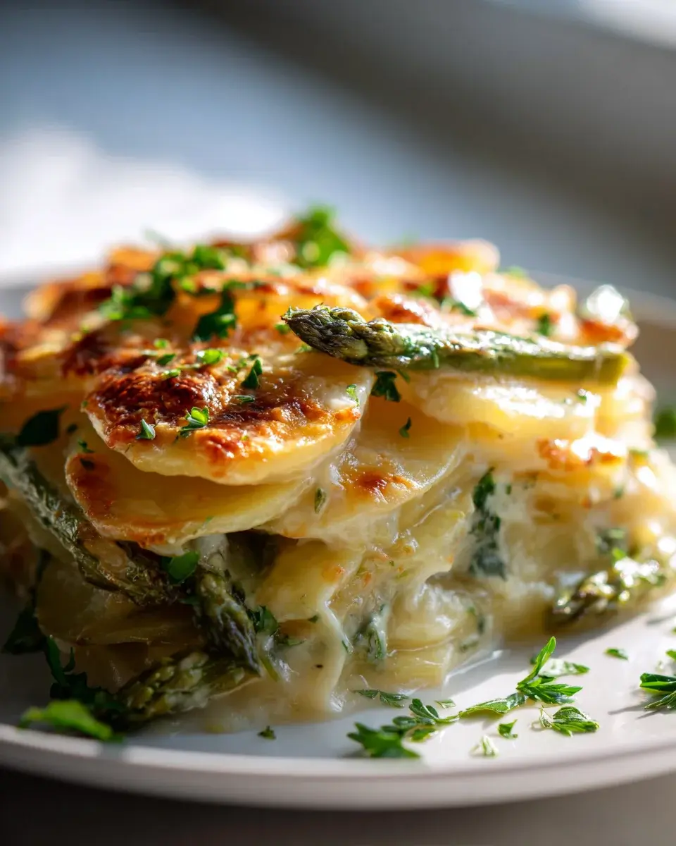vegetarischer Spargel Kartoffel Auflauf
