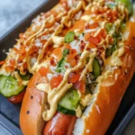 yberbackener Hot Dog Auflauf